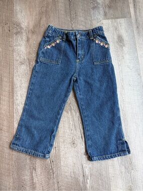 Vintage Y2K Dora the Explorer Embroidered Denim Jeans Girls size 6x